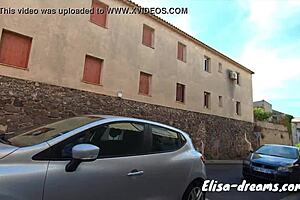 naughty latina milf blows monster cock in garage with lover 😈