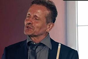 Old but gold with rich girlfriend and father in law watching.