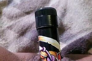 Nybutterscotch says, 'Hubby, watch me use this new toy for squirting.'