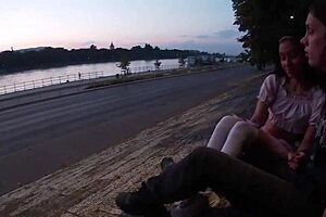 outdoor doggystyle fun in front of voyeurs