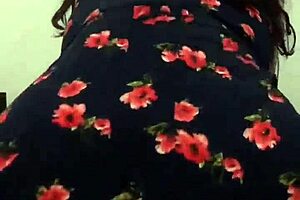 Neighbor In Floral Dress Gets Intense Massage