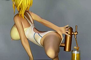 takaoka mizuki in mizugi kanojo animation as beer server version