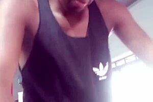 i exchanged looks with young latina at gym. then fucked her shaved pussy at home cumming inside