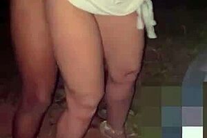 husband shares his redhead wife with two blacks on abandoned land