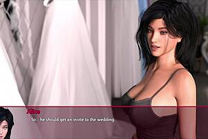 In this freeloading stepfamily episode, the brunette with big tits and ass gets naughty in 3D.