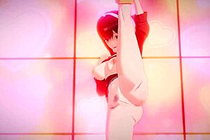 He Works On Yor Forger's Pussy Until Her Climax