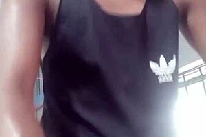 i exchanged looks with young latina at gym. then fucked her shaved pussy at home cumming inside