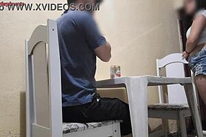 A young couple engages in dirty sex with big cocks in a public bar