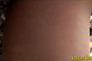 Asian In Big Boots Pee On By Voyeur!