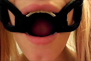 Pervypixie Gagged Drinking Piss Slave