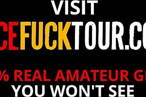 Sexy latin couple deep throat blowjob and throatpie!