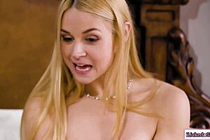 teen babe MASTURBATES with STEPMOM using TOYS