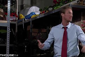 Alison tyler slurps on a thick schlong and goes wild riding cock cowgirl 😍