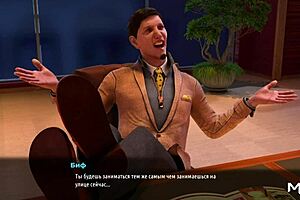 fashion business with cute 3d anime boobs