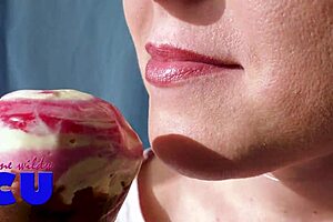 Sucking Ice Cream Like a Cock