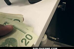 Stripper Stepsister Amara Romani Bent Over And Fucked Hard