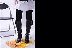 Ass Fetish with Shoes and Food Crush!