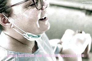 dominatrix april uses fuck stimulator on submissive