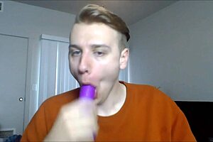 Pov im sucking your dick with deepthroat and toys