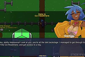 Blue Haired Asian Fucks With Big Ass!