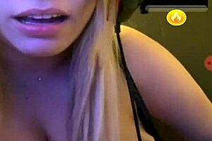 she's bent over in doggystyle, flaunting her big tits in this casual homemade video