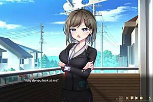 Oh wow, luna's blowjob in the hentai game is so intense!