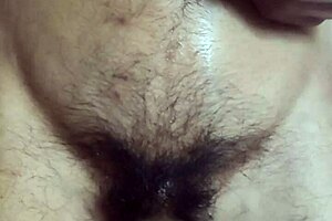 I play with my navel and cum as a gay solo