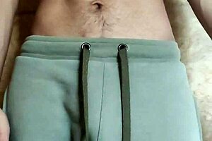 I play with my navel and cum as a gay solo