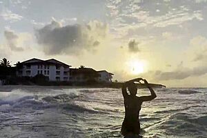 Monika Fox SWIMS NAKED in ATLANTIC OCEAN on Public Beach