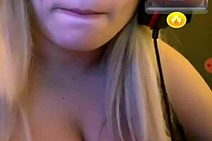 she's bent over in doggystyle, flaunting her big tits in this casual homemade video