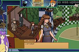 Witch trainer silver encounters sexy brunette in anime game part 17.