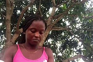 Crazy bitch unboxes packages in front of strangers