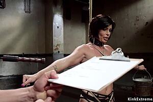 Huge-Titted Milf Bound, Toyed, and Whipped in Hardcore Session