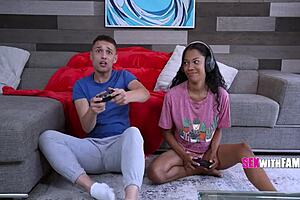 Sexist step cousin face sitting lesson - eden west, johnny love