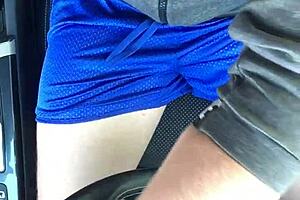 Hey, wanna touch my bulge right here in traffic?
