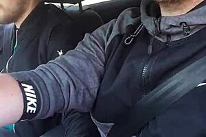 Hey, wanna touch my bulge right here in traffic?