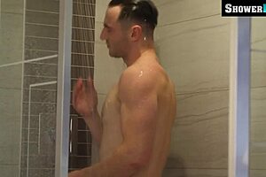 Michael Receives Surprise Cock In Shower