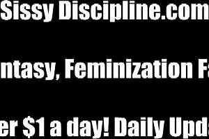 Sissy Endures Humiliating Femdom Training.