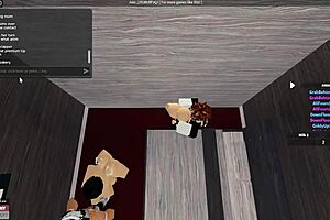 Exploring big tits and ass in roblox condo virtual world