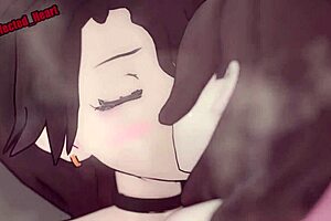 cinder and neo are grinding and tribbing in the shower with loop sound