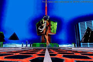 beautiful cute whore dances naked with exposed pussy in anime