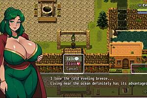 lost lagoon harem hentai game episode 5 features a cute farmer in an outfit