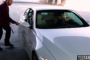 How Does a Blonde Pornstar Offer Pussy to the Homeless?