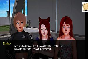 my new family gets wild with small tits and big asses in this anime hentai adventure