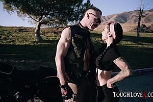 Katrina Jade whispers, 'Lick my pussy before fucking me outdoors.'