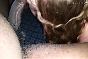Redhead Sucks Big Black Cock Amateur POV
