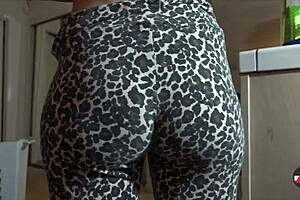 Grabbing her ass in tights during yoga close up dirty talk