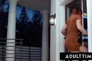 Redhead Lesbian Kenna James Seduces Straight BFF Aidra Fox