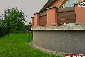 Dünne Blonde Teen 18+ Mit Kleinen Titten Bekommt Creampie Sex