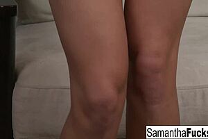 Samantha Saint Shows Off Her Amazing Big Tits And Curves